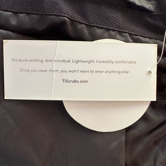 NWT 22TI Scrubs 9 Pocket Sporty Antimicrobial Black Pants Size Medium Medical - Picture 11 of 13